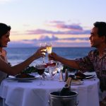 Couple Toasting over an Intimate Dinner